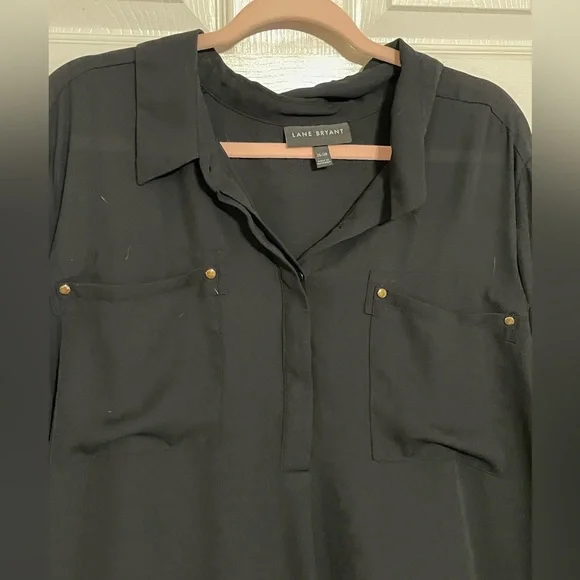 Lane Bryant 26/28 Sheer Tunic Top - Picture 3 of 4